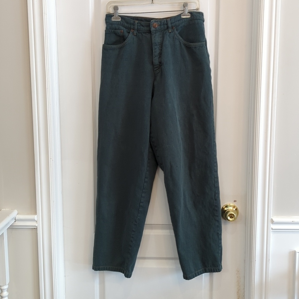 Vintage Hunter Green Hemp Jeans - Picture 2 of 9